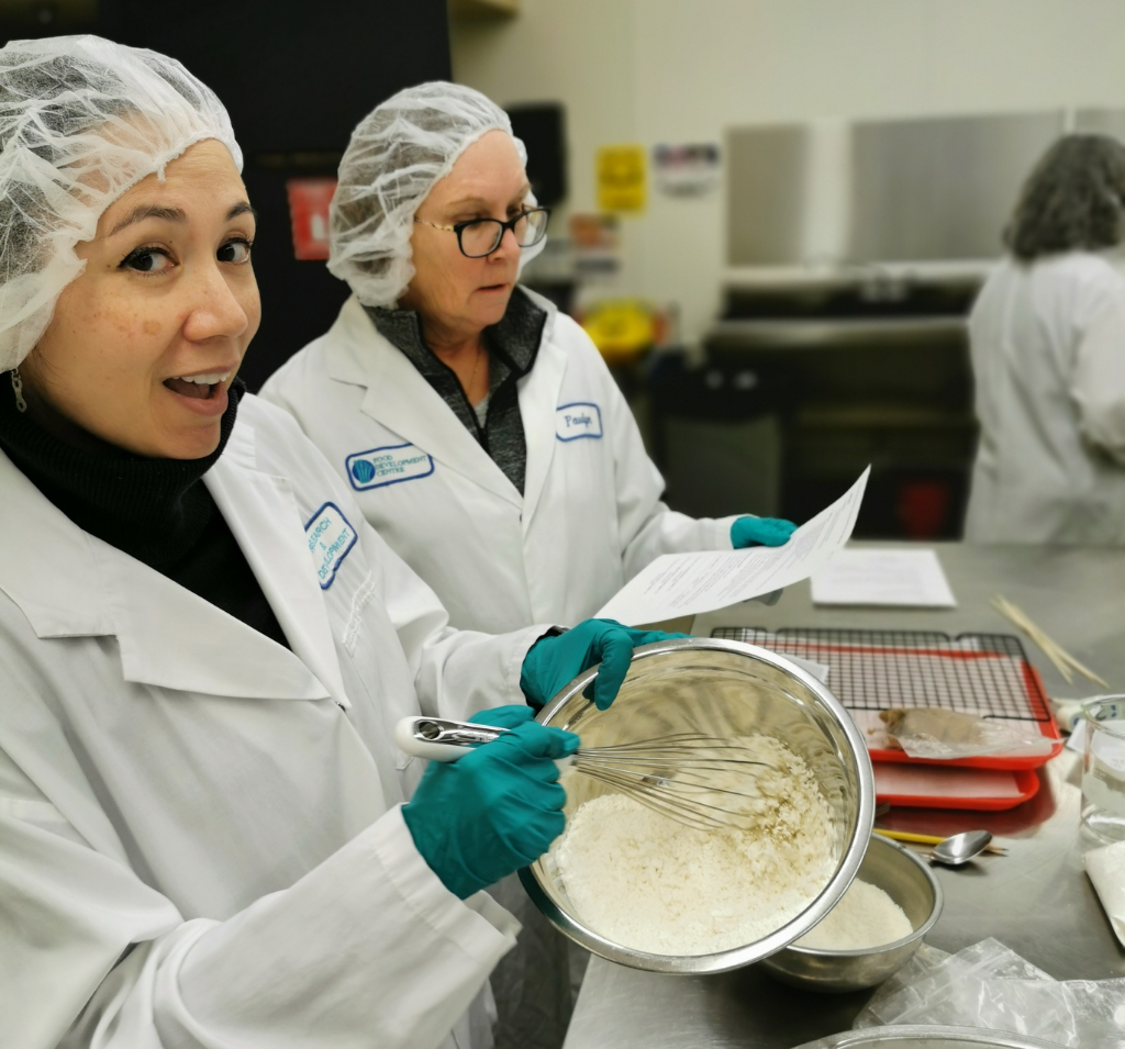 Avena Employees baking with pulse ingredients